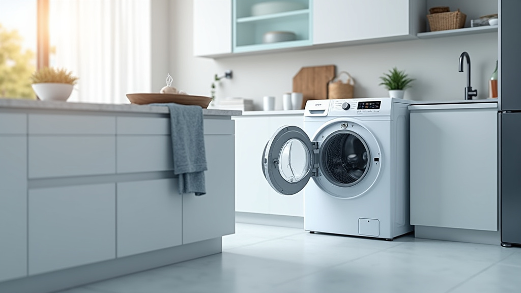Lave-linge sèchant 2-en-1, combinant lavage et séchage dans un seul appareil