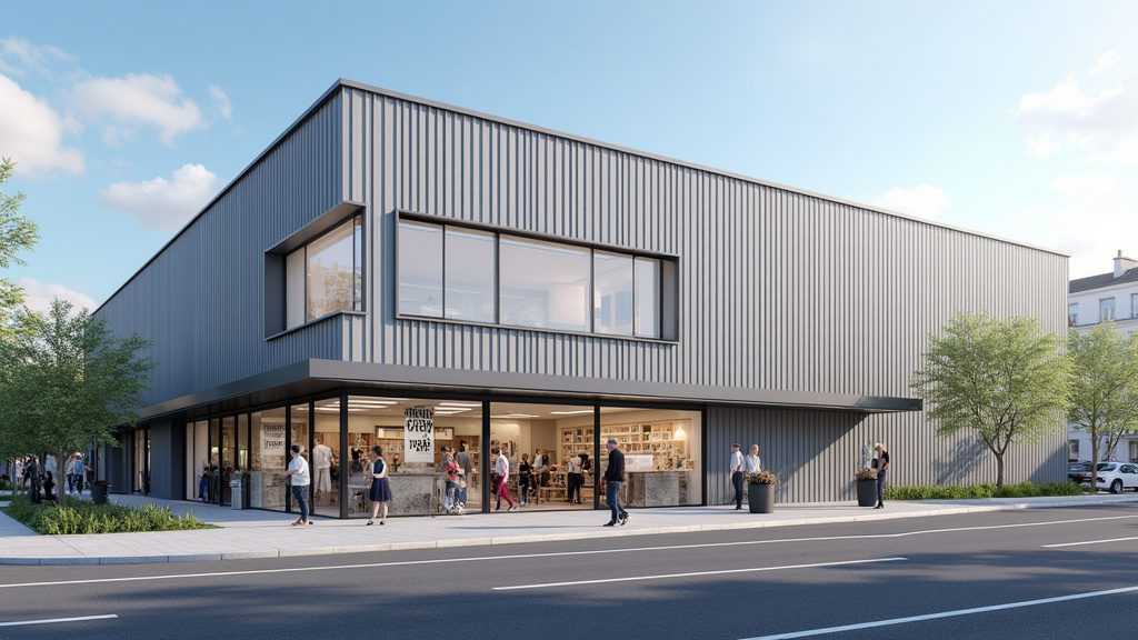 Vue extérieure du nouveau magasin Lapeyre Angers dans le quartier Saint-Serge