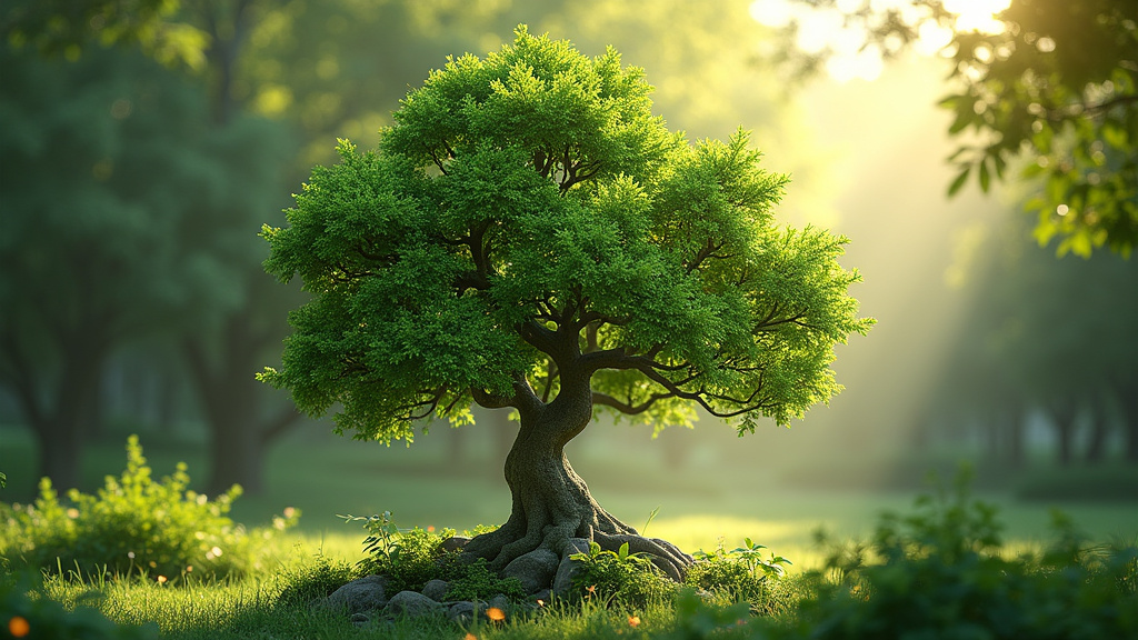 Arbre de jade en pleine terre dans un jardin de climat doux, exposé à la lumière du jour