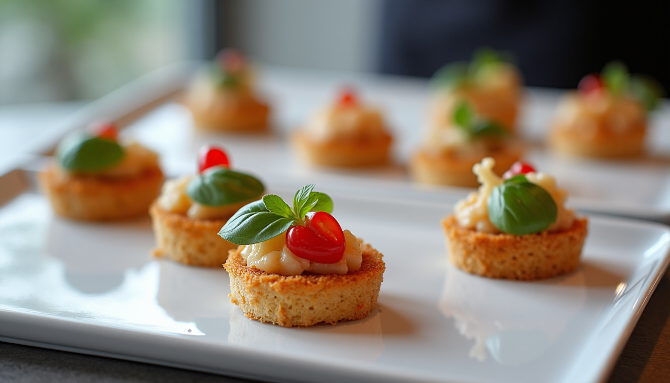 Assiettes gastronomiques présentées à La Table d