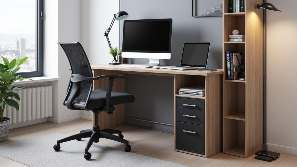 Bureau Dripex : bureau gaming économique en MDF avec plateau 160x100 cm et rangements pour câbles