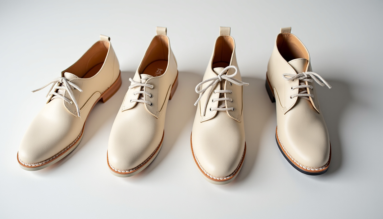 Chaussures en daim avec différentes taches: boue, eau et traces grasses, illustrant les types de salissures courantes