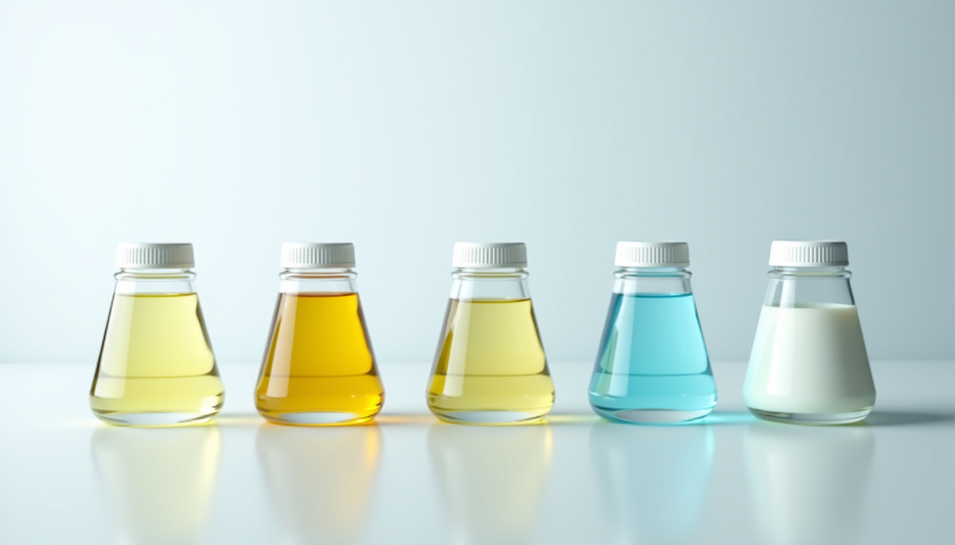 Différents types de liquides vaisselle présentés côte à côte: format concentré, flacon, bidon et recharge