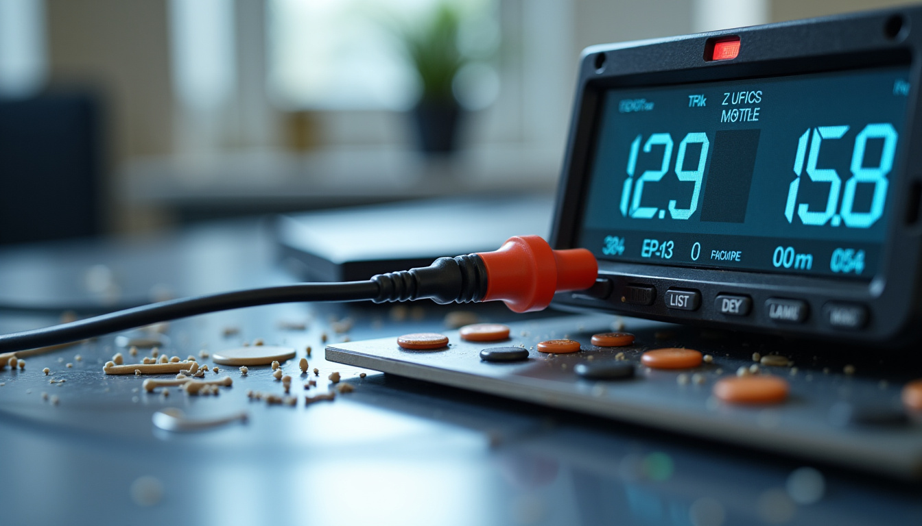 Utilisation d’un multimètre en mode ohmmètre sur un condensateur