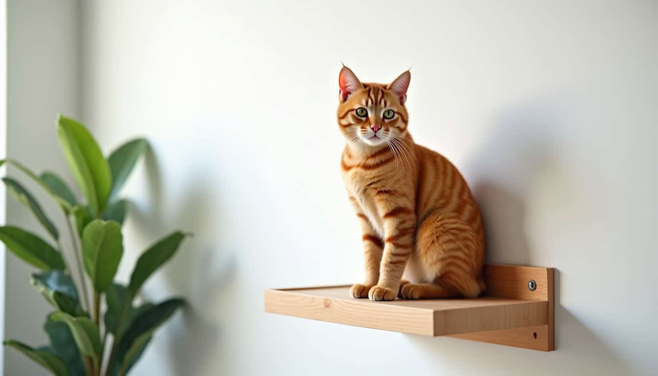 Chat assis sur une plateforme d