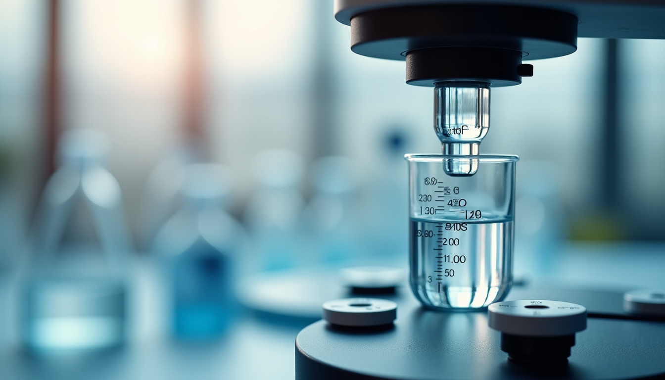 Viseur de viscosimètre en cours d