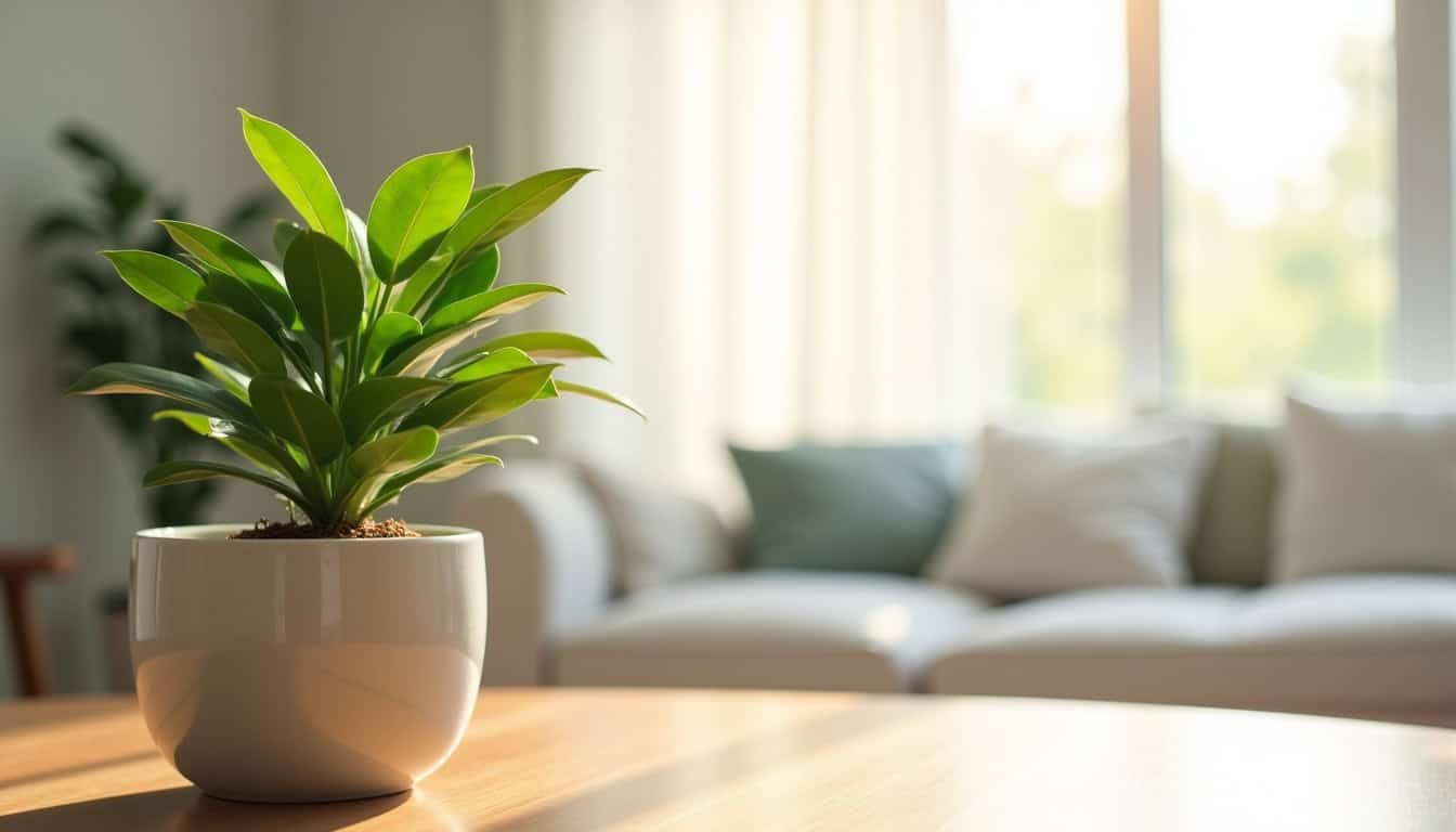 Arbre de Jade placé près d