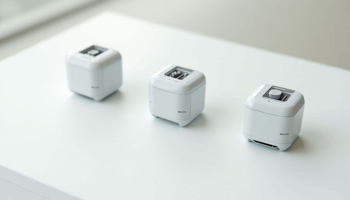 Comparaison visuelle des différents types de déshumidificateurs: compresseur, absorption, Peltier