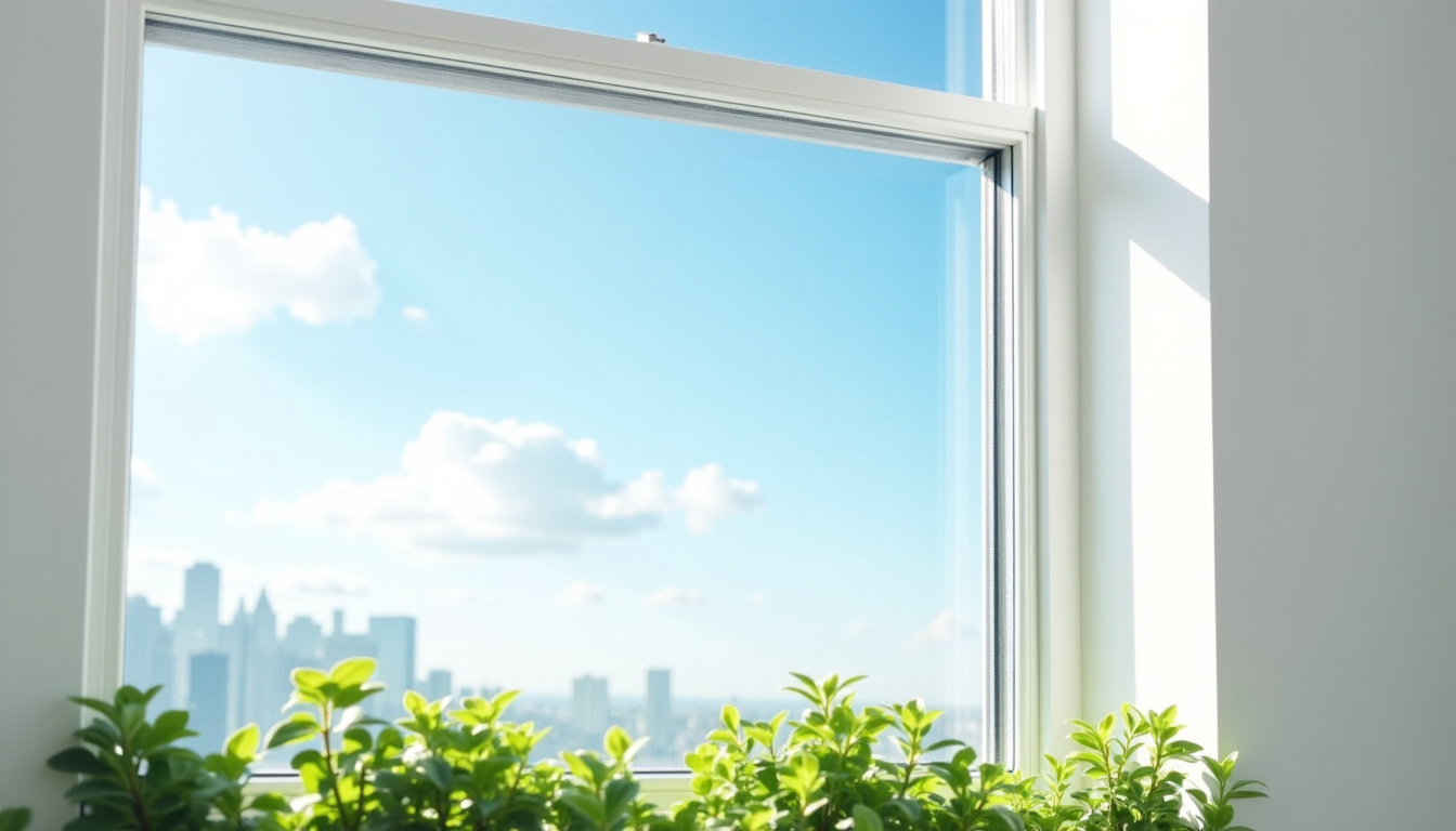 Fenêtre en PVC avec aérateur intégré conforme à la réglementation thermique