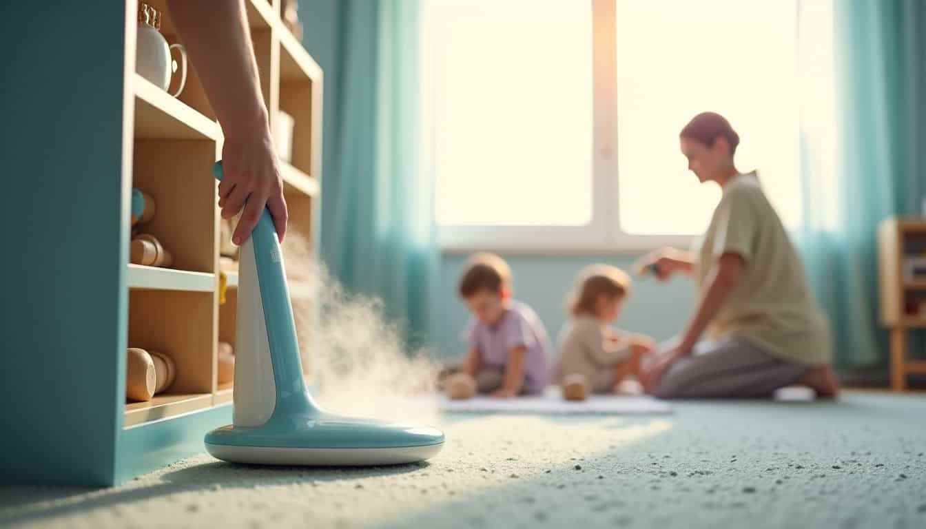 Utilisation d’un appareil à vapeur pour le bionettoyage dans une crèche