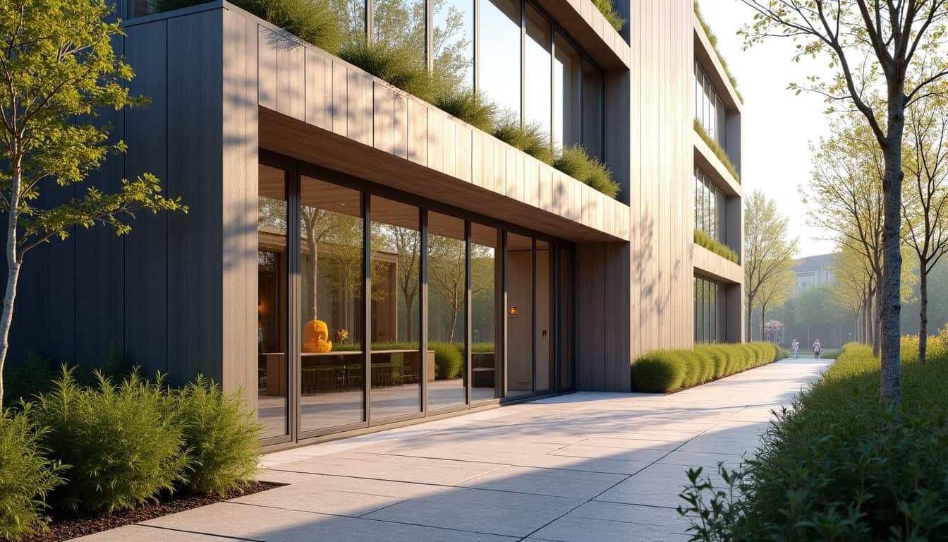 Vue extérieure du showroom Crack Meubles à Ypres, Belgique, montrant l