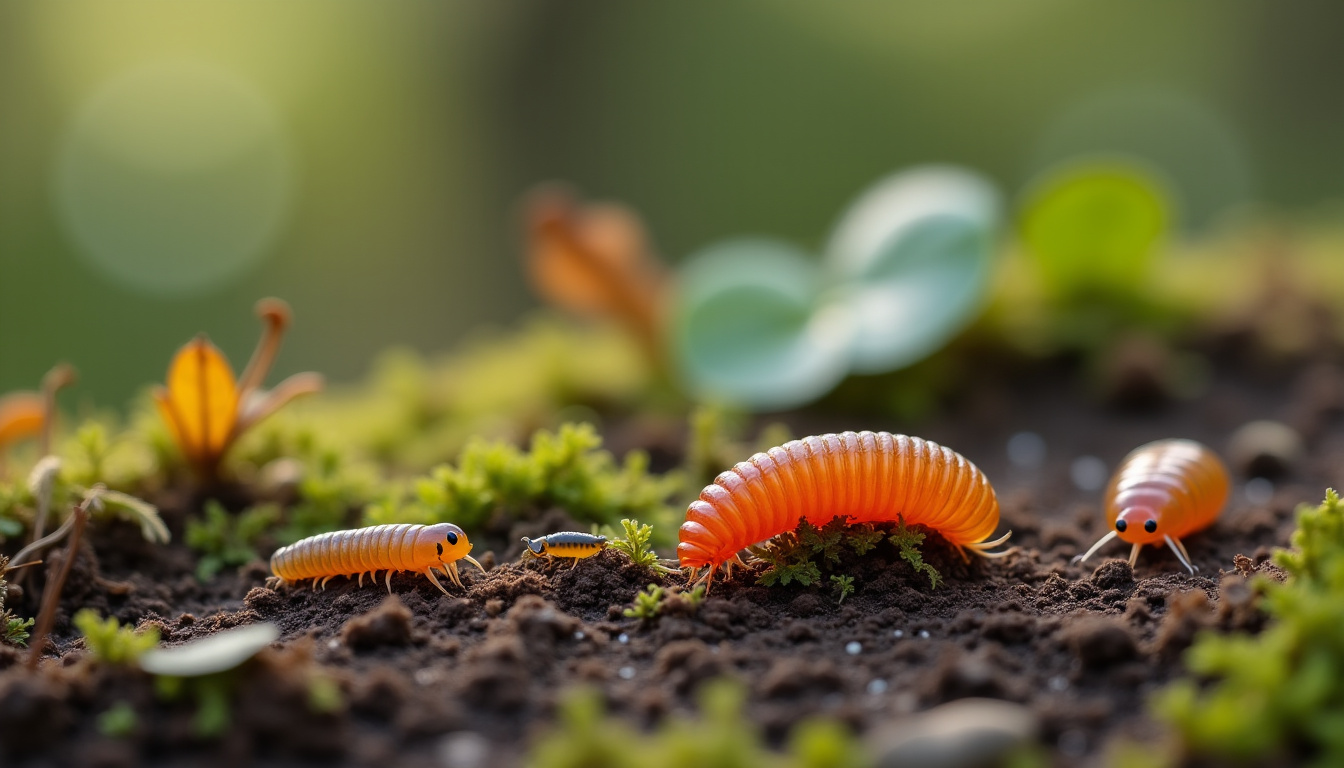 Comparaison entre un cloporte, un mille-pattes et un poisson d