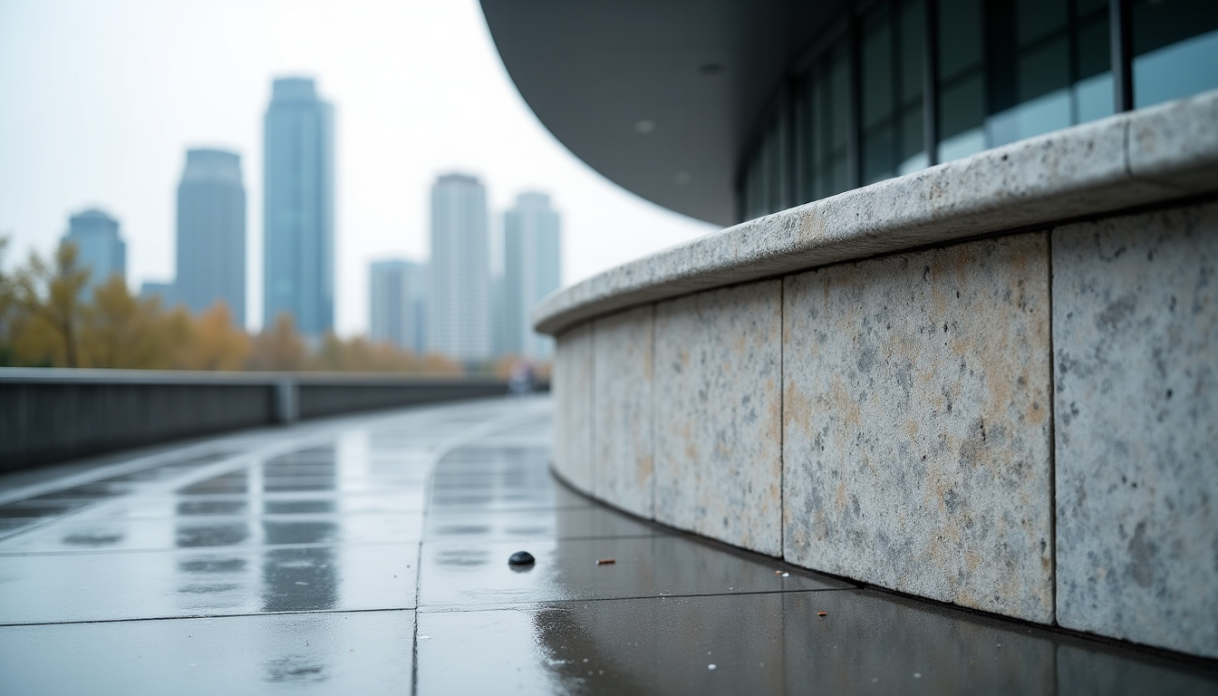 Feuille de pierre installée autour d