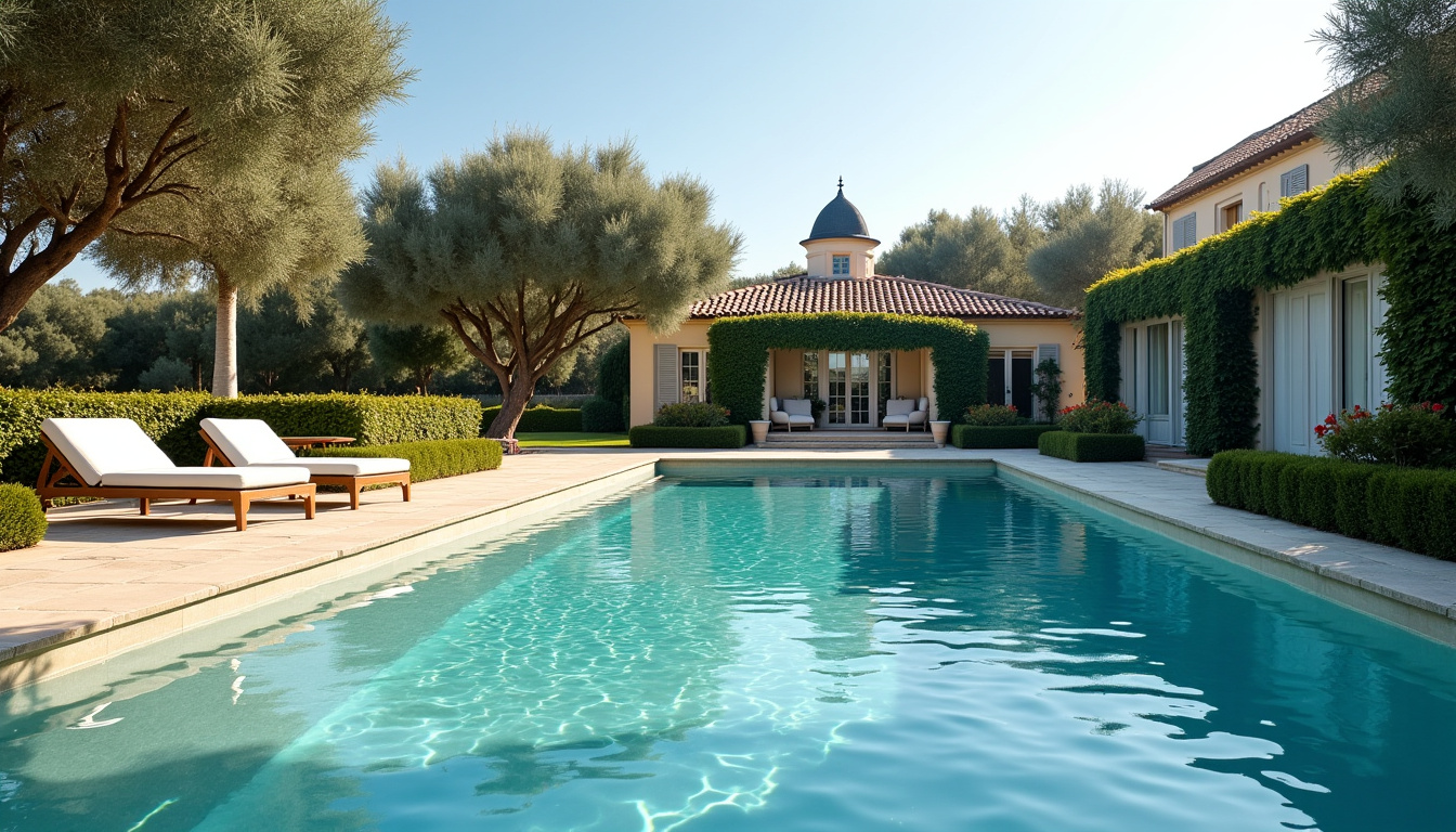 Piscine extérieure du domaine d