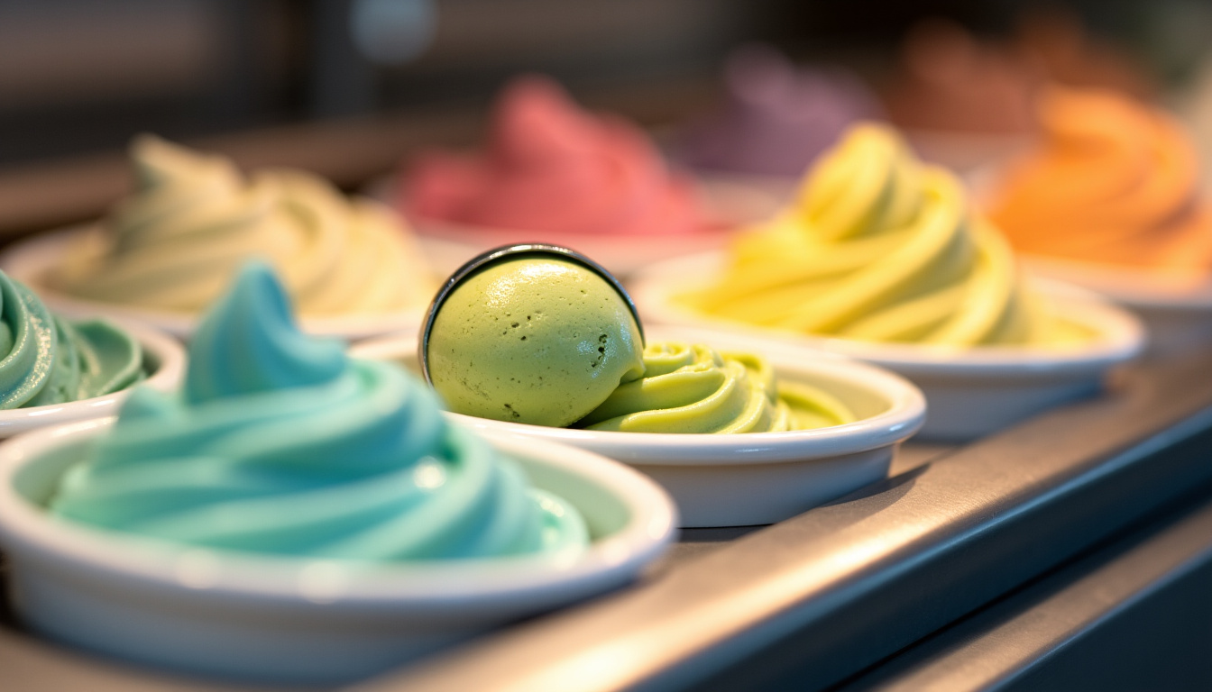 Présentation des bacs de glace professionnels Maison de la Glace en restauration