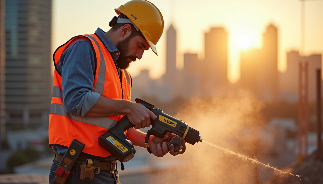 Matériel électrique Loxam en utilisation sur un chantier urbain