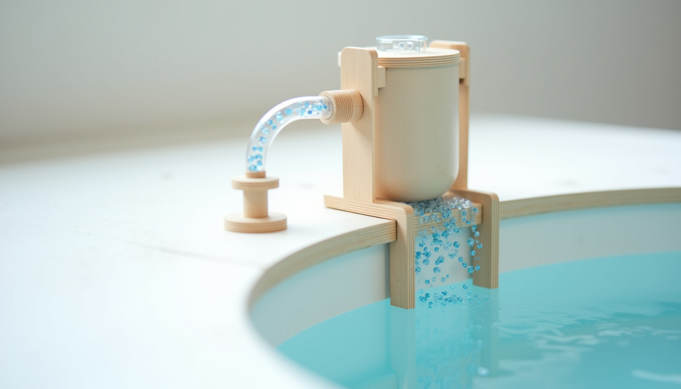 Schéma d’un système de filtration pour piscine hors sol, montrant la pompe, le filtre et la circulation de l’eau