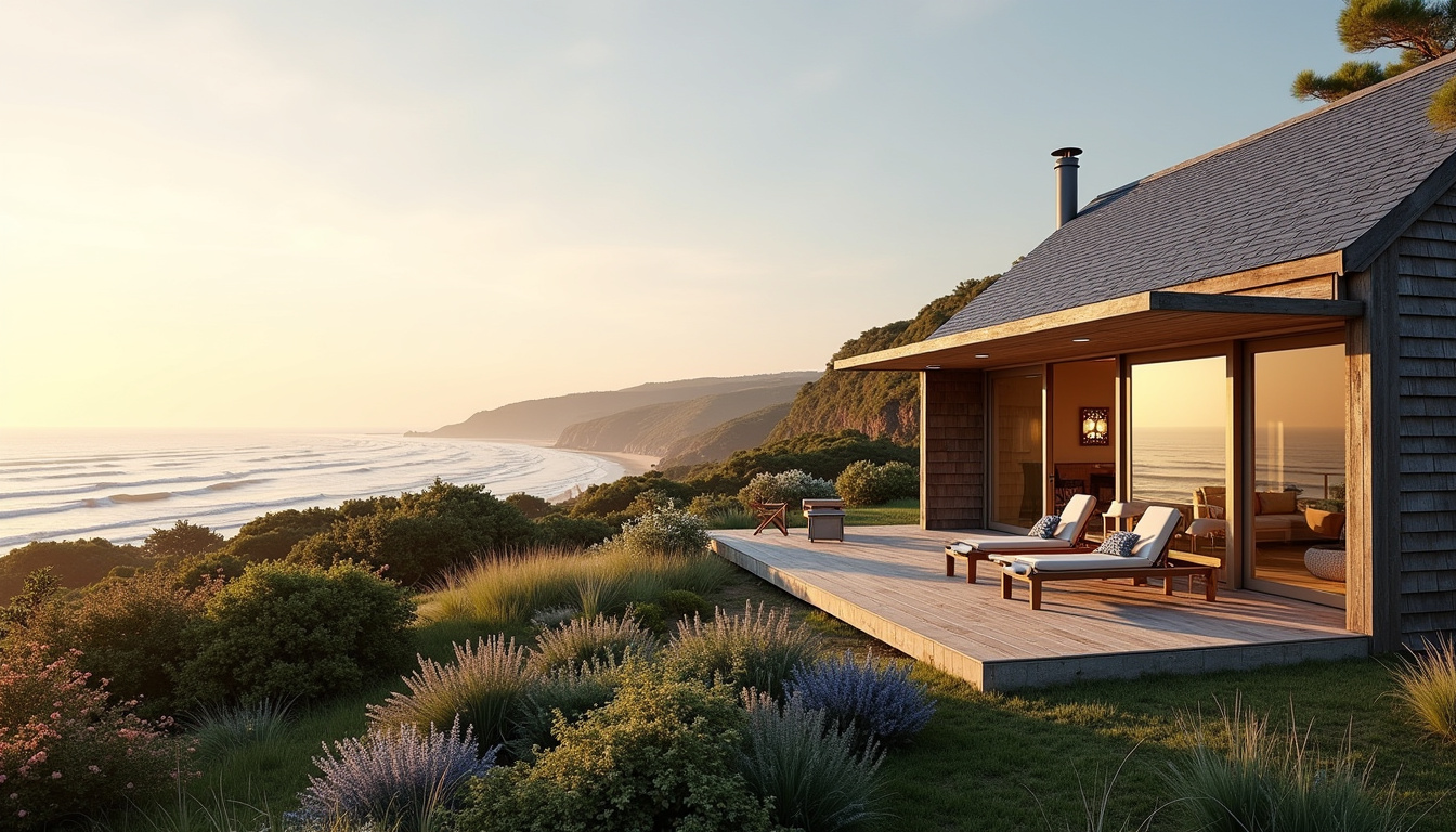 Maison neuve plain-pied avec jardin et terrasse en bord de mer, projet immobilier en Bretagne