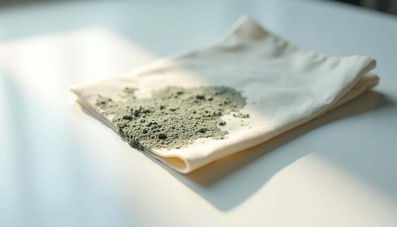 Préparation d’un tissu contaminé par la moisissure avant nettoyage