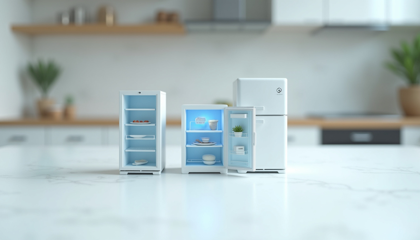 Schéma comparatif des technologies de refroidissement: froid ventilé, statique et brassé