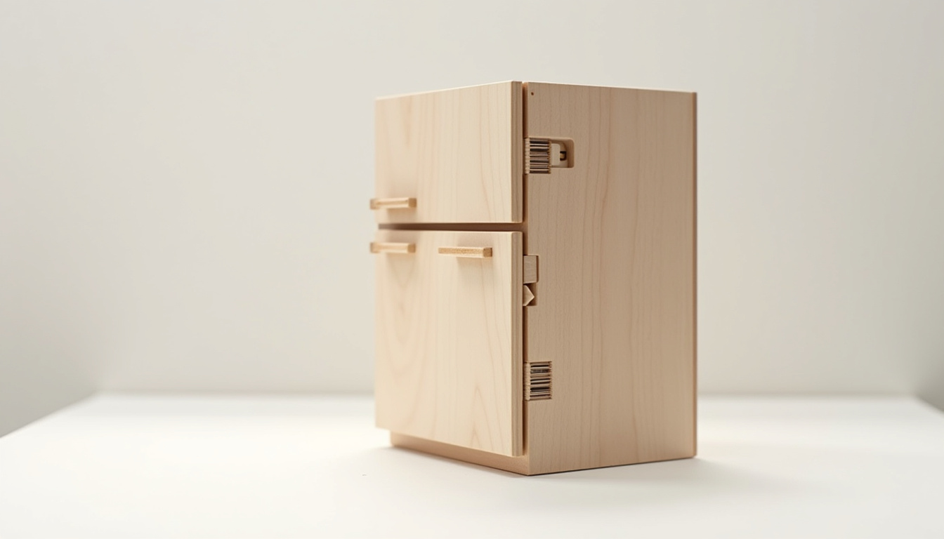 Schéma d’installation d’un frigo encastrable avec ventilation et accès électrique