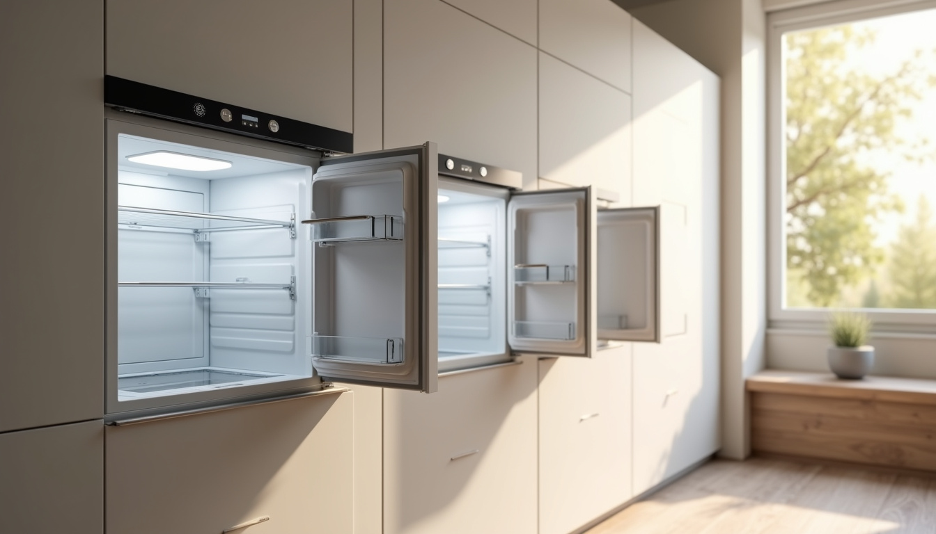Comparaison visuelle des marques de frigos encastrables: Electrolux, Liebherr, Ikea