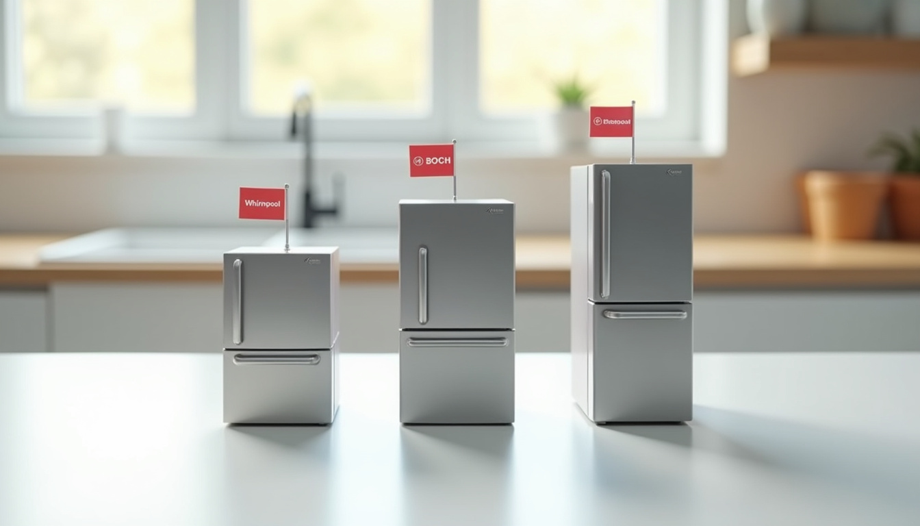 Comparatif des marques de frigos encastrables: Electrolux, Whirlpool, Bosch