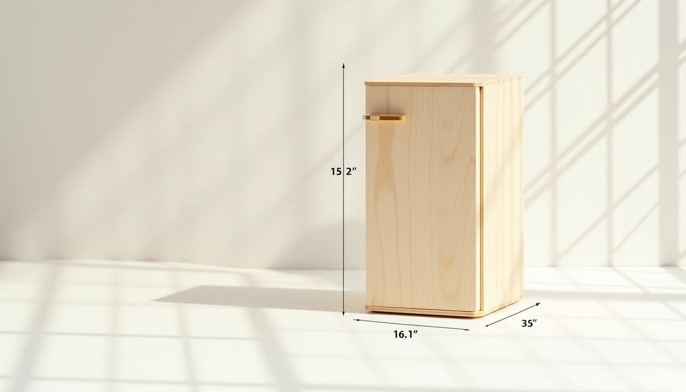 Schéma des dimensions d’un frigo encastrable: hauteur, largeur et profondeur